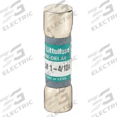 LITTELFUSE Fuse: FLM Series, Midget, Time-Delay, 1.4 A, 250 V AC, 13/32 in x 1 1/2 in (MPN FLM01.4). Key specifications — Series: FLM; Brand: LITTELFUSE.