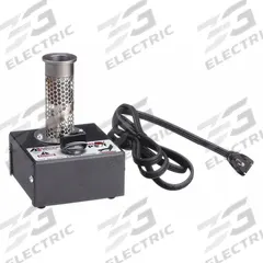 AMERICAN BEAUTY Solder Pot: 135 W, 2.5 oz Capacity (MPN MP-9). Key specifications — Pot Interior Dimensions: 3/4 in D x 1 in Dia; Crucible Shape: Round; Display Type: Analog; Manufacturer Part Number: MP-9; Brand: AMERICAN BEAUTY.