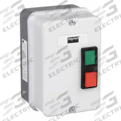 Motor Starter Enclosure: 4 Rated NEMA Enclosure, Compatible with Dayton IEC Contactors (MPN 6FZJ7). Key specifications — Brand: DAYTON; Compatible with Series: Dayton IEC Contactors; Starter Style: IEC.