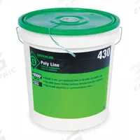 GREENLEE Poly Line: For EMT/IMC/Rigid Types, 6,500 ft Lg, 18 in Ht, 12 in Wd, Material Plastic, 390 (MPN 430). Key specifications — attr531723: Rigid; attr531728: Plastic; attr531727: Storage Container; attr531718: GREENLEE.