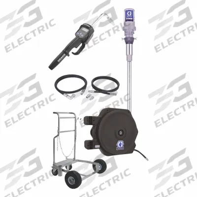GRACO KIT 3:1 CART W/ REEL-NPT: Cart, 3:1 - Mobile Drum Pump Packages