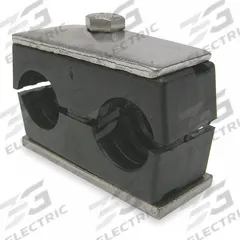 BEHRINGER PIPE SYSTEMS Vibration-Dampening Beta Clamp: Ribbed Bore, 304 Stainless Steel Clamp (MPN TWT3100-PP)