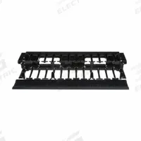 PANDUIT Horizontal Single-Sided Manager: Horizontal, 2 U, Single Side Sides, 6 1/4 in Overall Dp (MPN NMF2). Key specifications — Color: Black; Includes: Manager; Orientation: Horizontal; Brand: PANDUIT; Material: Plastic; Number of Sides: Single Side; Product Type: Single-Sided Manager.