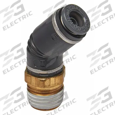 SUR&R Male Elbow: NPT, Brass - Air Brake Composite Hose Push-In Fittings