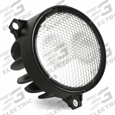 GROTE Flush Mount DT eT26: Round, Flood, LED, Deutsch, Black, 3 in Overall Dia - Vehicle Floodlights
