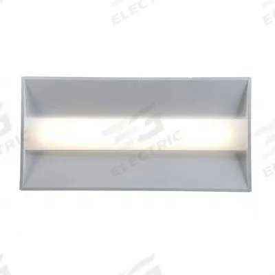 LUMINATION Recessed Troffer: 4 ft Lg, 2 ft Wd, 4,000 lm, 3500K, 33.5 W, 120 to 277V AC - 2 ft. x 4 ft. LED Center-Basket Troffers