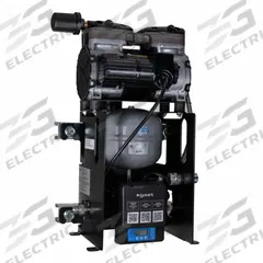 GAST Electric Air Compressor: 0.5 hp, 1 Stage, Horizontal, 0.53 gal, 2.5 cfm, 55 psi, 120V, Oil-Less (MPN 87R-100S). Key specifications — attr48430: GAST; attr48445: 60 Hz; attr48448: 24 in Connecting Hose; attr48450: 120V; attr48474: Single; attr48487: Horizontal.