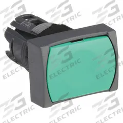 SCHNEIDER Flush Push Button: Green, 16 mm Mounting Size, Non-Metallic, Momentary (MPN ZB6DA3). Key specifications — Brand: SCHNEIDER; Action: Momentary; Series: XB6; Push Button Material Type: Non-Metallic.