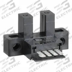 OMRON Photoelectric Sensor: Built-in Connector, 5-24V DC, NPN (MPN EE-SX671). Key specifications — DC Supply Voltage Rating: 5-24V DC; Brand: OMRON.