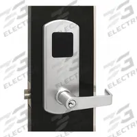 TOWNSTEEL Electronic Keyless Lock: RFID, ADA Compliant, Chrome (MPN FCE-2010-S-626). Key specifications — Product Type: Electronic Keyless Lock; Manufacturer Part Number: FCE-2010-S-626; Access Method: RFID; Key Override Options: Schlage "C" 6 Pin Keyway; Lever Style: Rigid.