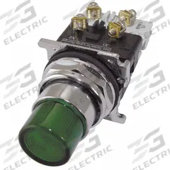 EATON Illuminated Push Button: Illuminated, Extended Profile, Metallic, 30 mm, 1NO/1NC (MPN 10250T476C22-1). Key specifications — Brand: EATON; Action: Momentary; Series: 10250T; Push Button Material Type: Metallic.