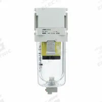SMC Compressed Air Filter: Water Separator, 1/4 in NPT, 0.3 micron, 7.1 cfm, 145 psi Max Op Pressure (MPN AFM20-N02C-Z-D). Key specifications — attr110055: AFM; attr110008: SMC.