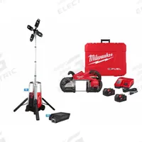 MILWAUKEE Band Saw Kit: 2 Batteries, 1 Charger , Tripod, 44 7/8 in Blade Lg, 5 in Cutting Lg - Max (MPN MXF041-1XC, 2929-22). Key specifications — attr1169930: Dual Trigger Not Included.