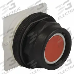 SCHNEIDER Flush Push Button: Red, 30 mm Mounting Size, Non-Metallic, Momentary (MPN 9001SKR1RH2). Key specifications — Brand: SCHNEIDER; Action: Momentary; Series: 9001SK; Push Button Material Type: Non-Metallic.