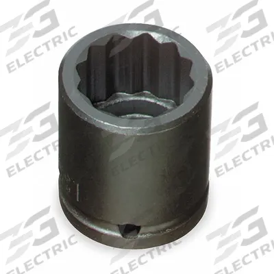 PROTO Impact Socket: 1/2 in Drive Size, SAE, 7/16 in Socket Size, 12-Point, Std - 1/2" Drive Impact Sockets