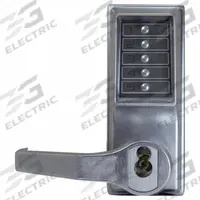 SIMPLEX Mechanical Push Button Lockset: ADA Compliant, Chrome (MPN LL1021C26D41). Key specifications — Product Type: Mechanical Push Button Lockset; Manufacturer Part Number: LL1021C26D41; Key Override Options: LFIC Corbin Russwin (6-pin length) Core not included.