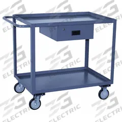 JAMCO Utility Cart: 1,200 lb, 30 in L x 24 in W Shelf, 36 in L x 25 in W x 35 in H Overall Dim, Gray (MPN LK230P500GP). Key specifications — Caster/Wheel Configuration: (2) Swivel; Brand: JAMCO; Caster Wheel/Tread Material: Polyolefin.