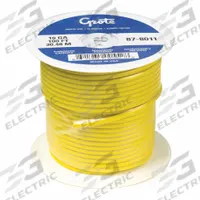 GROTE Automotive Cable: GXL, 100 ft, 1 Conductor, 16 AWG, Yellow, 60 V Volt (MPN 87-8211). Key specifications — Brand: GROTE.