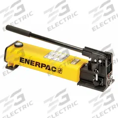 ENERPAC Hydraulic Hand Pump: 2 Stages, Double Acting, 400 psi Max. Pressure 1st Stage, Steel (MPN P842). Key specifications — Brand: ENERPAC; Cylinder Compatibility: Double Acting.