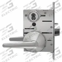 BEST Door Lockset: Classroom Lever Locksets, Stainless Steel, ADA Compliant, Ligature-Resistant (MPN SPSLMLR16F630RH). Key specifications — Ligature Resistance: Ligature-Resistant; Brand: BEST; Lockset Function ANSI Code: F05; Visual Indicator Message: No Message; Lockset Style: SPSL Lever; ADA Compliant: Yes; Finish: Satin Stainless Steel : Steel.