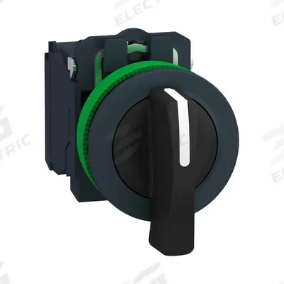 SCHNEIDER Selector Switch: 30 mm Panel Mounting Size, 3 Positions, Extended Lever - Selector Switches