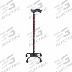 SWITCH STICKS Walking Stick: Walking Stick, Comfort Grip, Quad, Wood, 26 in – 37 in, Aluminum (MPN 502-2001-5102). Key specifications — Handle Type: Comfort Grip; Color: Circles; Handle Material: Wood; Construction: Aluminum; Brand: SWITCH STICKS; Product Type: Walking Stick.