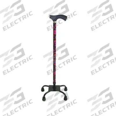 SWITCH STICKS Walking Stick: Walking Stick, Comfort Grip, Quad, Wood, 26 in – 37 in - Quad-Tip Canes