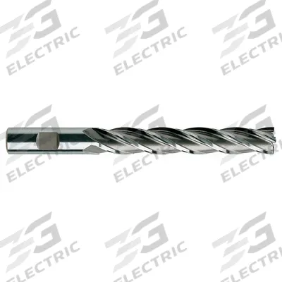 YG-1 Square End Mill: High Speed Steel, 4 Flute, 1/2" Mill Dia, 3" LOC, 5" OAL (MPN 06071) - General Purpose High-Speed Steel Square End Mills