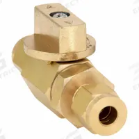 APPROVED VENDOR Manual Two-Way Ball Valve: 1/4 in, Brass, Straight, Sweat x Sweat, Two-Piece, Tee (MPN G-BVRM-25Y). Key specifications — Brand: APPROVED VENDOR; Handle: Tee.