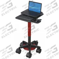 AFC INDUSTRIES Adjustable-Height Computer Stand: 47 in Max Desktop Ht, 31 in Min Desktop Ht, Manual (MPN LPC200_1825_LSH16_01). Key specifications — Caster/Glide Type: (3) Twin Casters; Brand: AFC INDUSTRIES; Frame Color: Red; Desktop Color: Red; Adjustment Mechanism: Manual; Frame Material: HDPE; Desktop Material: HDPE; Product Type: Adjustable-Height Computer Stand.