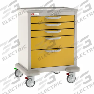 METRO General Medical Supply Cart with Drawers: Polymer/Steel - General Medical Supply Carts with Drawers