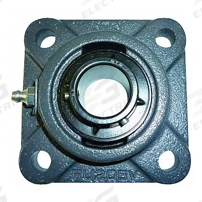 NTN 4 Bolt Flange Bearing: Radial Ball, 2 in Bore, Cast Iron, Set Screws - General Purpose Flange-Mount Ball Bearings