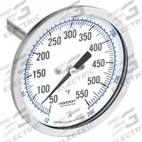 DWYER Clip On Dial Thermometer: -40°F to 160°F, +/- 2% Accuracy, 5 in Stem Lg, Fahrenheit (MPN CBT175041). Key specifications — Accuracy: +/- 2%; Brand: DWYER; Temperature Units: Fahrenheit.