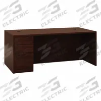 HON Desk: Mahogany, 72 in Overall Wd, 36 in Overall Dp, Mahogany, BIFMA (MPN H105896L.NN). Key specifications — Color: Mahogany; Desktop Color: Mahogany; Material: Laminate.