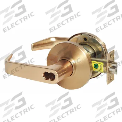 STANLEY SECURITY SOLUTIONS Door Lockset: Office Lever Locksets, Bronze, ADA Compliant