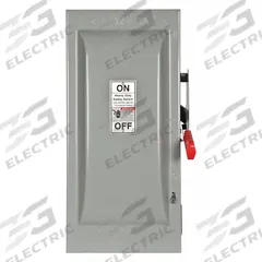 SIEMENS Safety Switch: Fusible, 100 A, Three Phase, 240V AC, Galvanized Steel, Indoor (MPN HF323N). Key specifications — Brand: SIEMENS.