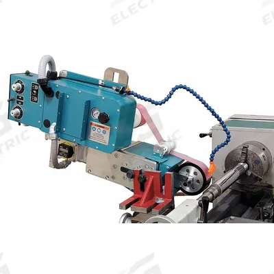 DYNABRADE Tool Post Grinder: 4 in Belt Size, 240V AC, Single Phase - 4" Belt Size Tool Post Grinder