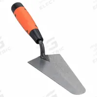 KRAFT TOOL Gauging Trowel: Blade Material Steel, Blade Shape Round, 3 1/4 in Blade Wd, 7 in Blade Lg (MPN GG443PF). Key specifications — attr1008691: ProForm; attr1016301: Masonry; attr1005001: KRAFT TOOL; attr1008687: Round; attr1008692: Straight; attr1008688: Steel; attr1005002: Gauging Trowel; attr1029470: Rubberized.