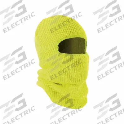 ERGODYNE Balaclava: Balaclava, Lime, Universal, Balaclava, Acrylic - Balaclavas