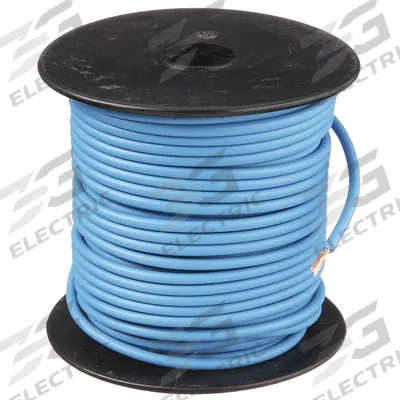 GROTE Primary Automotive Wire: GPT, 100 ft, 1 Conductor, 12 AWG, Blue - PVC-Insulated General Purpose Primary Wires