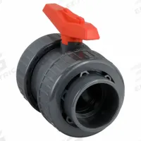 GF PIPING SYSTEMS Socket x Socket PVC valve: 3 in, PVC, Straight, Socket x Socket, Two-Piece, Tee (MPN 161375009). Key specifications — Brand: GF PIPING SYSTEMS; Handle: Tee.