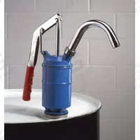 ACTION PUMP Hand Pump: Lever Action, Pump with Spout, Aluminum Housing, 16 oz per stroke, Piston (MPN 3006). Key specifications — Brand: ACTION PUMP; Housing Material: Aluminum; Maximum Flow Rate: 16 oz per stroke; Suction Tube Material: Steel; Seal Material: Norprene.