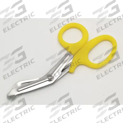 MEDI-FIRST Utility Scissors: Scissors, Stainless Steel, Rounded, Plastic - Trauma Shears