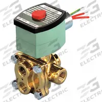 REDHAT Solenoid Valve: 4-Way, 3/8 in Pipe Size, 120V AC, Explosion Proof/Watertight, Manual Operator (MPN EF8342G003PMS120/60DA). Key specifications — Pipe Size: 3/8 in; Voltage: 120V AC; Brand: REDHAT; Coil Enclosure: Explosion Proof.