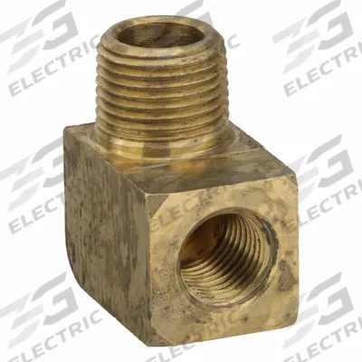 PARKER Metal Pipe Elbow: 90° Elbow, 1/4 in x 3/8 in - Threaded High-Pressure Pipe Fittings