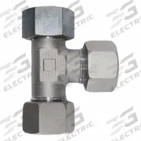BRENNAN INDUSTRIES Compression Tee Fitting: M16x1.5 x M16x1.5 x M16x1.5 Thread Size, Swivel, D6602 (MPN D6602-L10-L10-L10-SS). Key specifications — Series: D6602; Brand: BRENNAN INDUSTRIES.