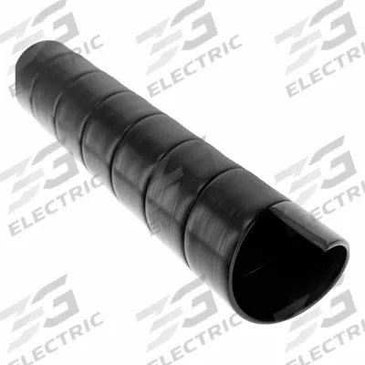 CAPLUGS Hose Protection Spiral Wrap: 1 39/100 in Dia, 14 ft Lg, Black - Standard Spiral Hose Wraps