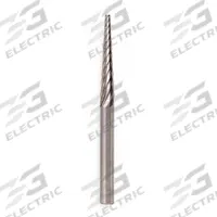 WIDIA Carbide Bur: Pointed-End Cone, SM-2, Single Cut, 1/4" x 3/4" Head, 1/4" Shank (MPN M40491). Key specifications — Trade Number: SM-2; Brand: WIDIA METAL REMOVAL.