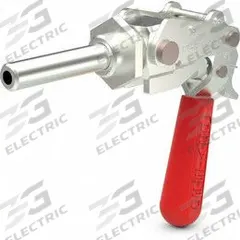 DE-STA-CO Straight Line Clamp: Through-Hole Base Mounting, Locking Horizontal Handle, 2.61 in Arm Lg (MPN 624-MMR). Key specifications — Plunger Thread: M10; Recommended Spindle Model No.: 624105-M; Brand: DE-STA-CO.