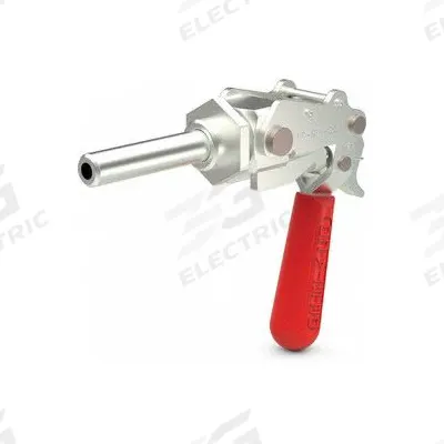 DE-STA-CO Straight Line Clamp: Through-Hole Base Mounting, Locking Horizontal Handle - Secure Locked Straight-Line Toggle Clamps